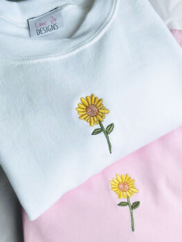 Sunflower Embroidered Sweatshirt, 2 of 7