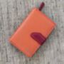 Woman's Personalised Orange Leather Wallet, thumbnail 1 of 12