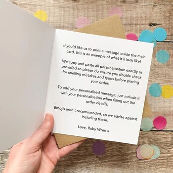 Personalised Easter Card For Child, Bunny Family, For Daughter, Son, Granddaughter, Grandson Etc, 6 of 6