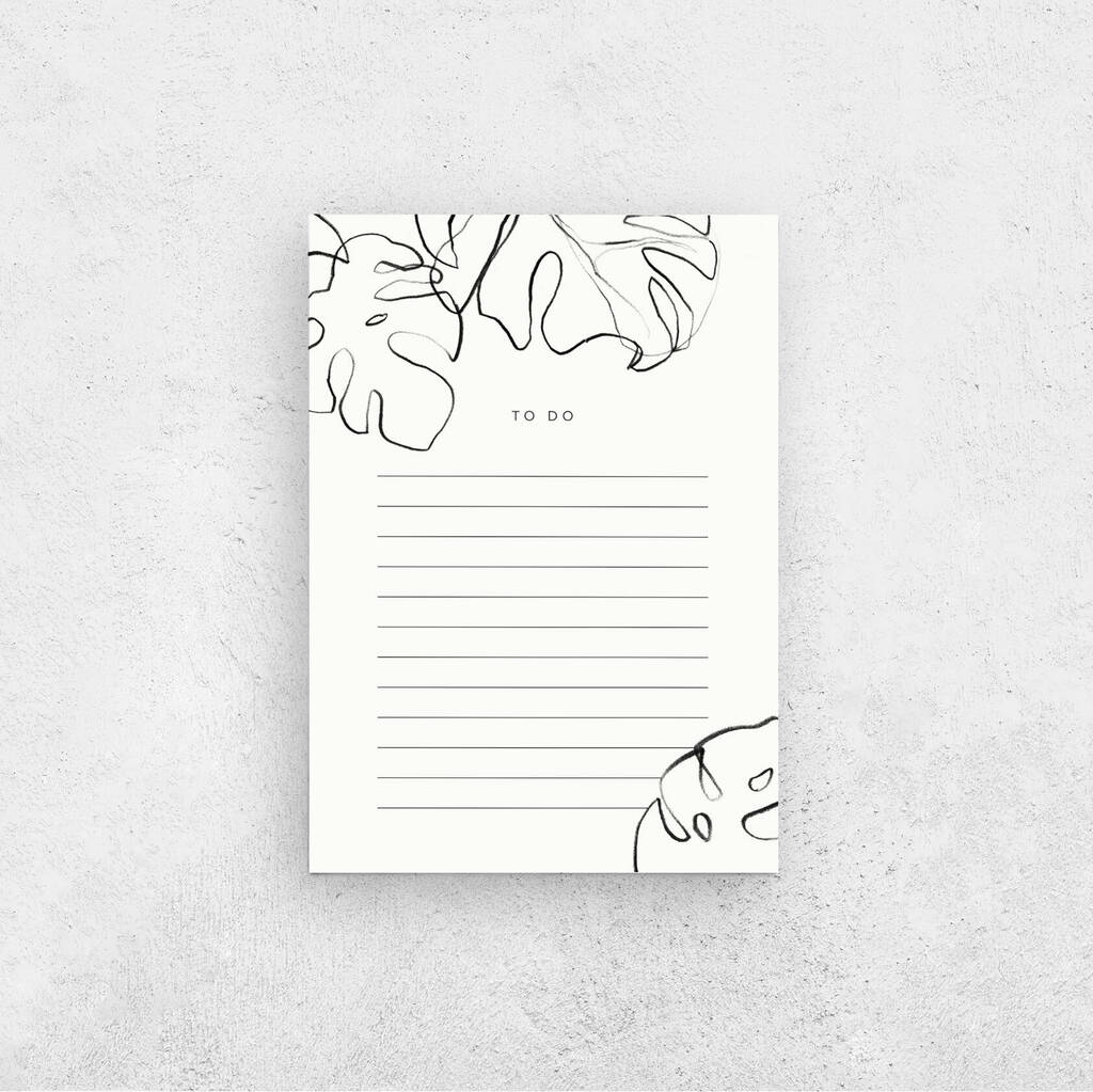 Monstera A6 Note Pad, 1 of 3