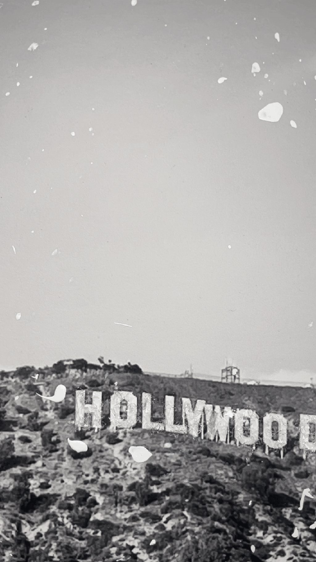 Hollywood Sign, Glitter Artwork, thumbnail 3 of 4