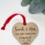 Personalised Our First Christmas Engaged Ornament, thumbnail 2 of 3