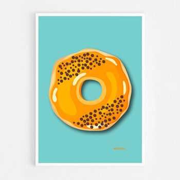 Orange Doughnut Print, 4 of 5