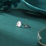 Chubby Robin Bird Stud Earrings In Sterling Silver, thumbnail 3 of 12