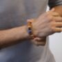 Mens Sodalite And Cedarwood Bracelet For Communication, thumbnail 1 of 5