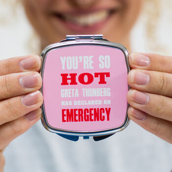Funny 'You're So Hot' Compact Mirror, 2 of 7