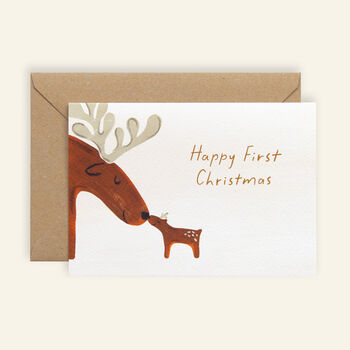 Reindeer First Christmas Card, 3 of 3