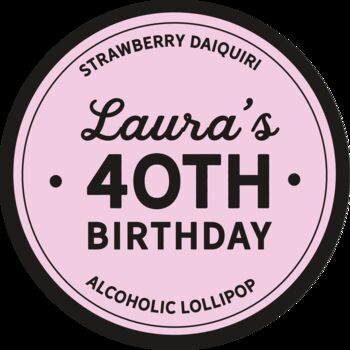 Personalised Bold Birthday Age Lollipop, 2 of 5