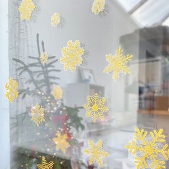 Christmas Snowflake Removable Window Stickers, 2 of 6