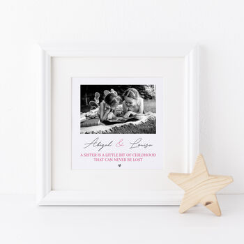 Sisters Photo Framed Print, 2 of 4