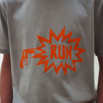 'Go Run' Starter Pistol T Shirt, 2 of 6