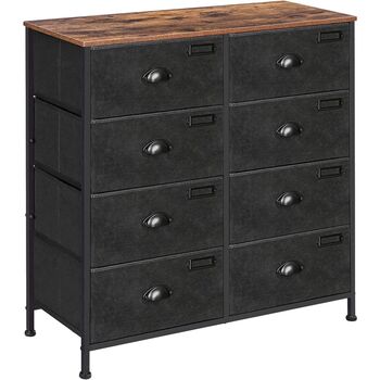 Fabric Chest Of Drawers Storage Tower Eight Drawers, 4 of 9