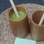 Pair Of Eco Friendly Bamboo Beakers With Straws, thumbnail 4 of 8