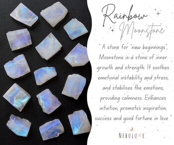 Raw Moonstone Crystal Necklace, 5 of 11