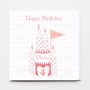 Princess Castle Personalised Birthday Greeting Card, thumbnail 1 of 2