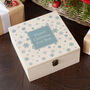 Personalised Ice Blue Snowflake Christmas Eve Box, thumbnail 2 of 10