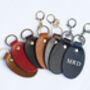Handmade Personalised Leather Keyring – Custom Initials Gift Boxed, thumbnail 7 of 7