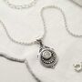 Sterling Silver Gemstone Victorian Necklace, thumbnail 6 of 12