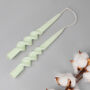 G Decor Mint Set Of Two Hand Dipped Dinner Candles, thumbnail 1 of 3
