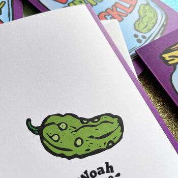 Funny Pickle Birthday Card, 2 of 4
