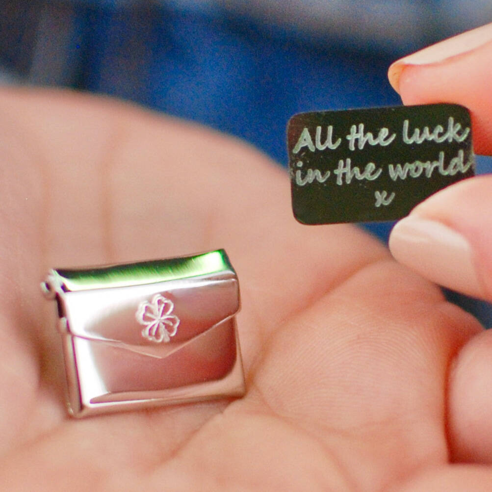 Personalised Lucky Hidden Message Pin By Penelopetom 