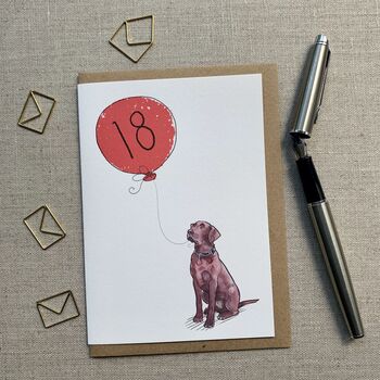 Personalised Labrador Birthday Card, 6 of 12