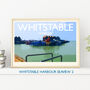 Personalised Whitstable Vintage Style Travel Poster, thumbnail 5 of 9