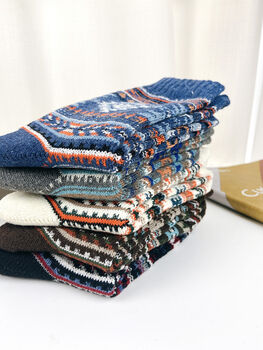Nordic Wool Socks: Warm Winter Boot Socks, Christmas Stocking Filler, 10 of 10