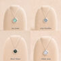 Stainless Steel Crushed Opal Living Locket, thumbnail 4 of 5