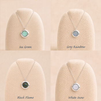 Stainless Steel Crushed Opal Living Locket, 4 of 5