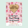 Dogs Leave Paw Prints On Our Hearts Little Pocket Hug, thumbnail 1 of 3