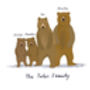 Personalised Bear Family Print, thumbnail 4 of 4