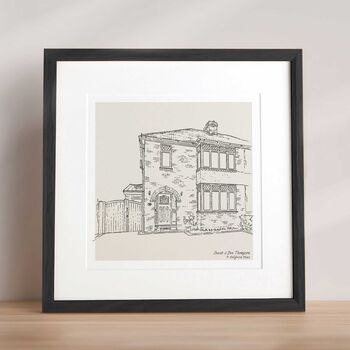 Hand Drawn Bespoke House Sketch, 5 of 12