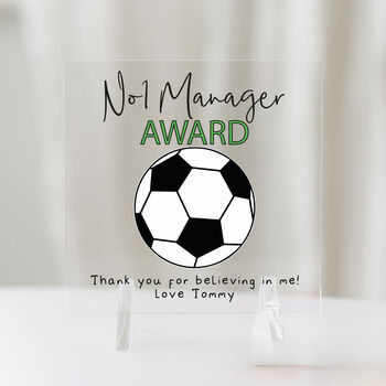 Personalised Thank You Football Coach Award Plaque, 4 of 5