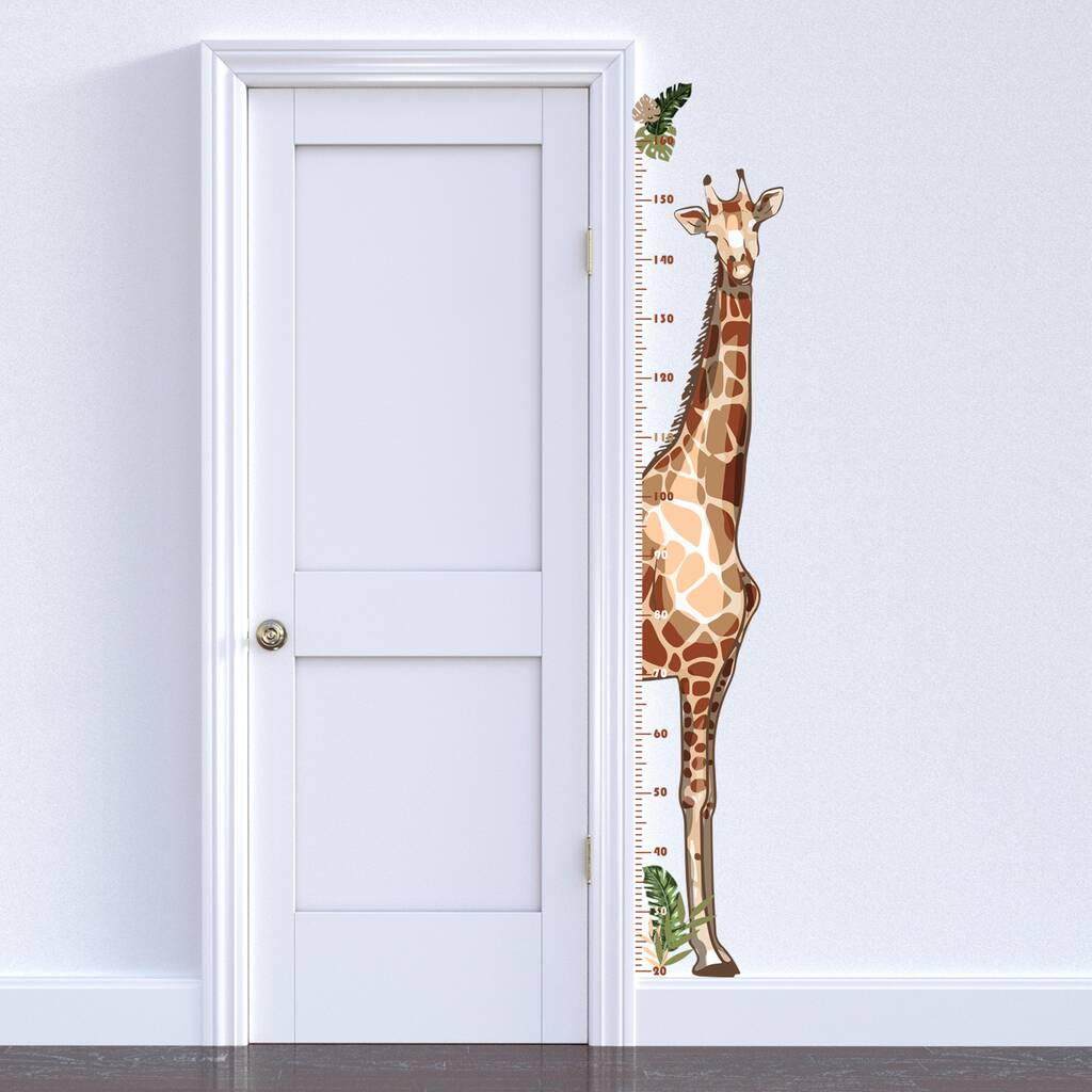Giraffe Height Chart Sticker, 1 of 3