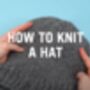 Easy Handmade Hat Knitting Kit, thumbnail 4 of 4