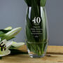 Personalised 40th Wedding Anniversary Vase, thumbnail 1 of 2
