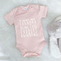 'My Favourite Things' Personalised Babygrow, thumbnail 4 of 7
