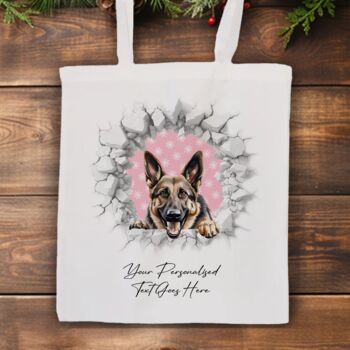 Personalised Christmas German Shepherd Break Through, 7 of 10