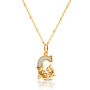 Gold Plated G Initial Necklace With Mother Of Pearl, thumbnail 2 of 6