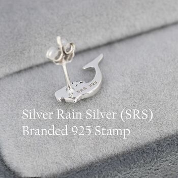 Sterling Silver Tiny Mermaid Stud Earrings, 5 of 12