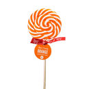 orange swirly lollipop by spun candy | notonthehighstreet.com