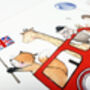 Personalised Children's London Bus Picture Print, thumbnail 5 of 12