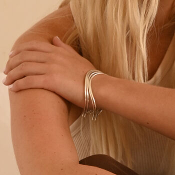 Silver Flow Bangle, 3 of 4
