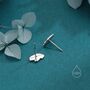 Sterling Silver Tiny Enamel Frog Stud Earrings, thumbnail 4 of 11