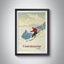 Courmayeur Ski Resort Italy Travel Poster Art Print, thumbnail 1 of 8