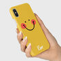 Personalised Yellow Smiley Phone Case, thumbnail 3 of 6