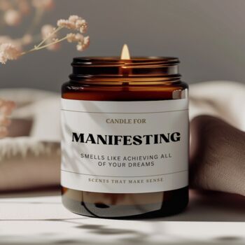 Manifesting Gift Positive Gift For Her Fun Candle, 5 of 8