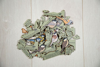 British Tits Wooden Jigsaw Puzzle, 6 of 8