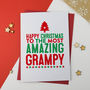 Amazing Grandad, Grampy, Gramps Christmas Card, thumbnail 2 of 5